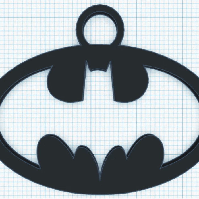 llavero logo Batman en 3D