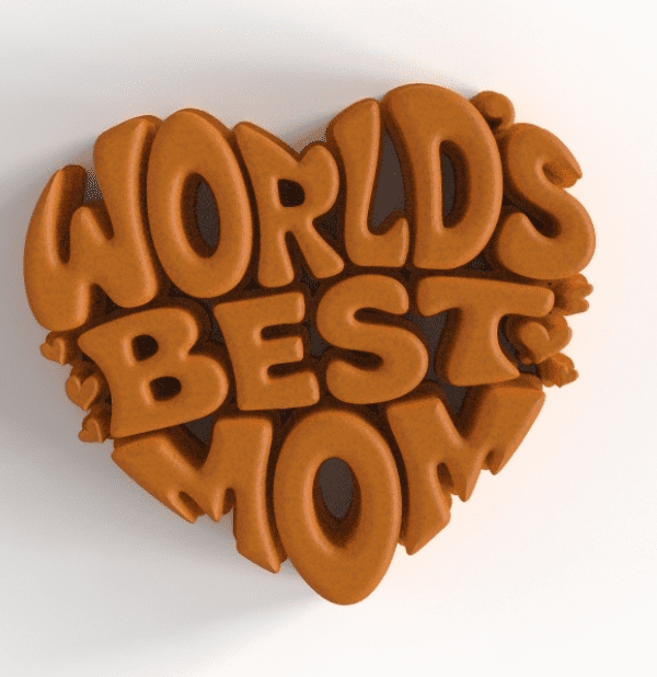 Llavero WORLDS BEST MUM 3d